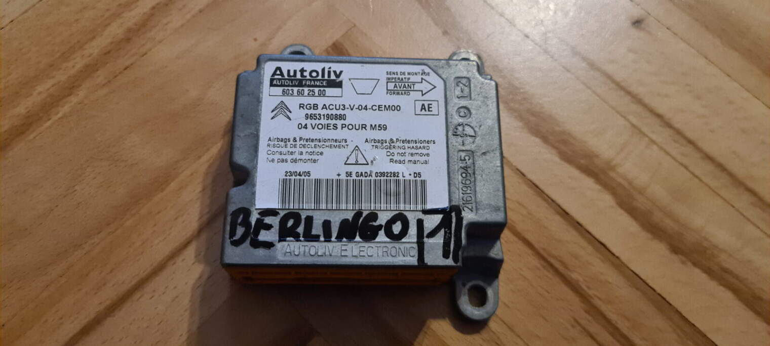 Citroen Peugeot Sterownik Moduł Air Bag Rgb Acu3-V-04-Cem00