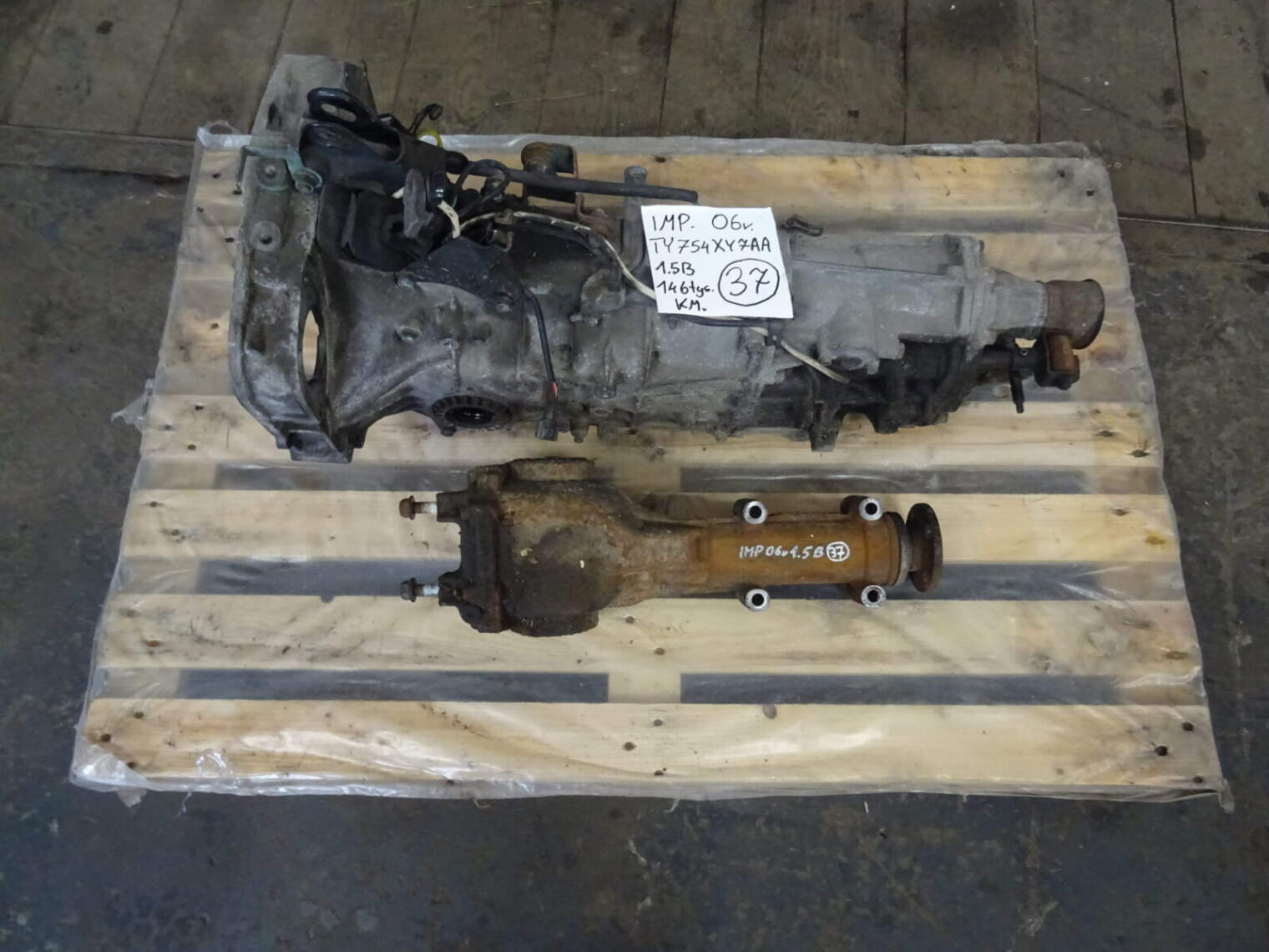 Subaru Impreza Gg Gd Skrzynia Biegów Ty754xy7aa Nr.37 przełożenie 37/9 ; 4,11