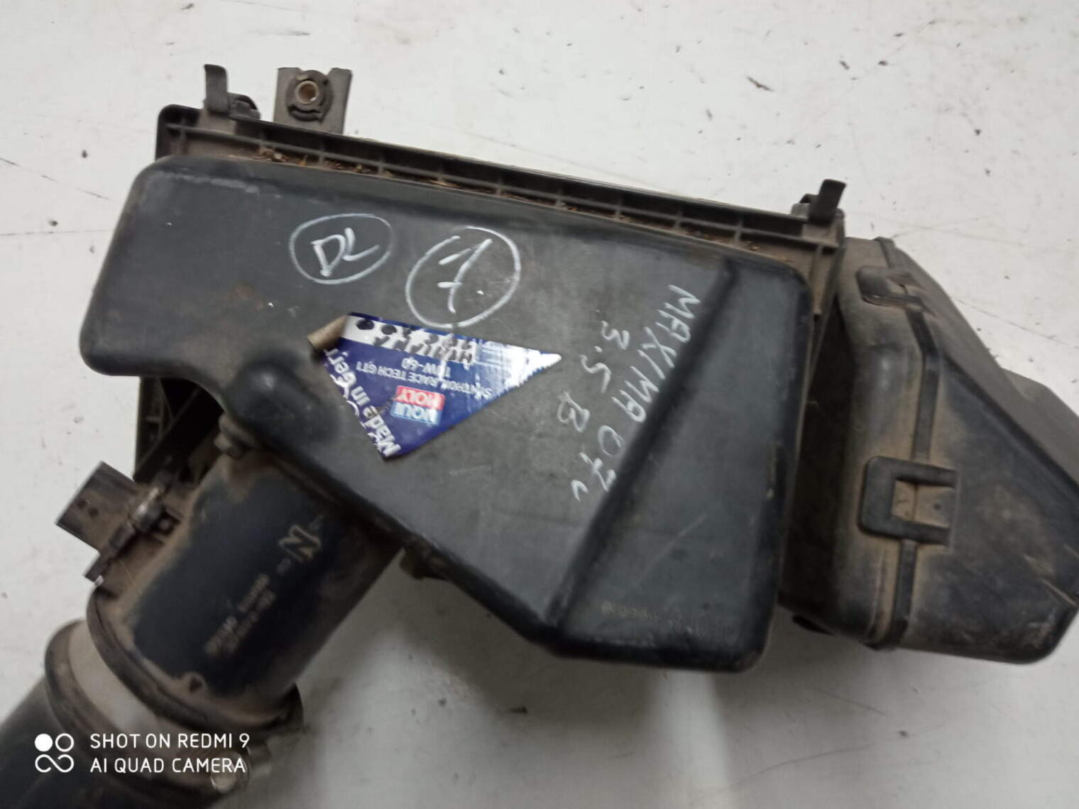 Nissan MaXIma A34 3.5 V6 2007r Automat Obudowa Filtra Powietrze Rura Przepływomierz 22680 Ca000 Afh70m-38 - obrazek 2