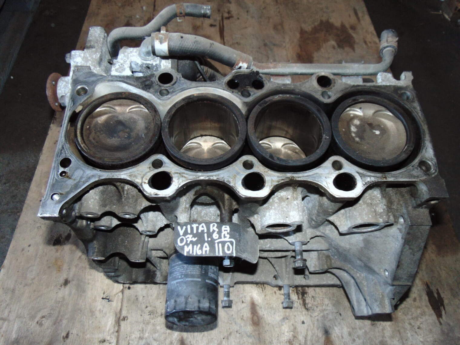 Suzuki Grand VItara 2007r 1.6b M16a Blok Silnik Wal Tłoki 11200-54ga5 ; 12221-54gb0 ; 1216054gb0