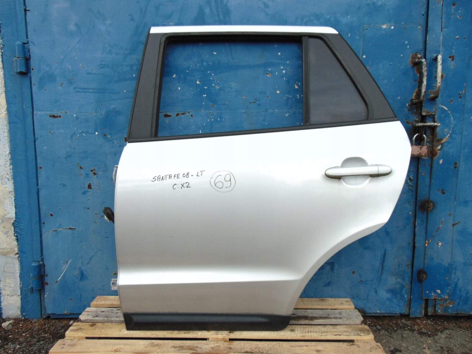 Hyundai Santa Fe II Drzwi Lewe Tylne X2 Szyba 770032B030