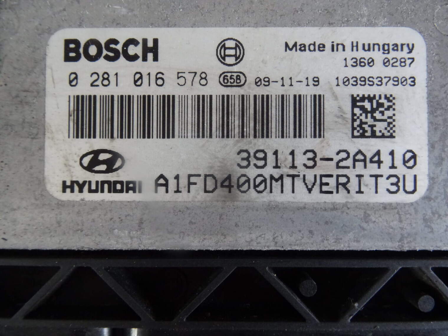 Hyundai I30 1.6crdi Sterownik Silnika 39113-2a410 Bosch O281016578 - obrazek 2