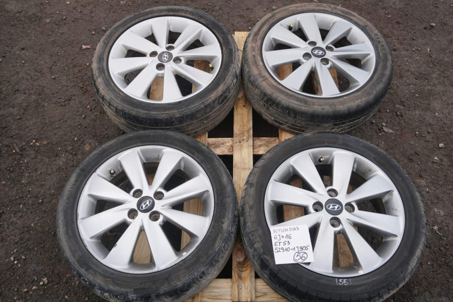 Hyundai I20 Felgi 16x6j 4x100 Et53 52910-1j905