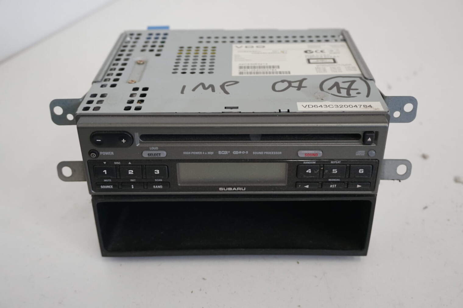 Subaru Impreza Gd Forester Radioodtwarzacz Radio Cd Dc643/92 Ic