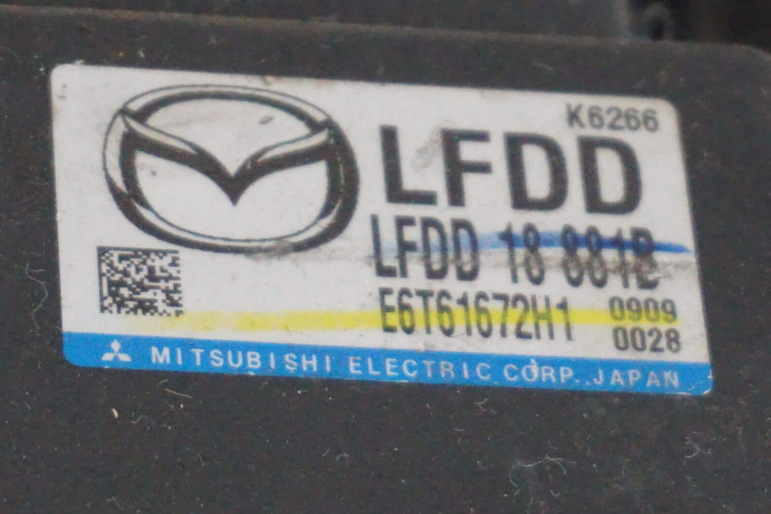 Mazda 6 Gh 2.0b Sterownik Silnika Komputer Zestaw Startowy Lfdc 18881 B E6t61672h1 - obrazek 2