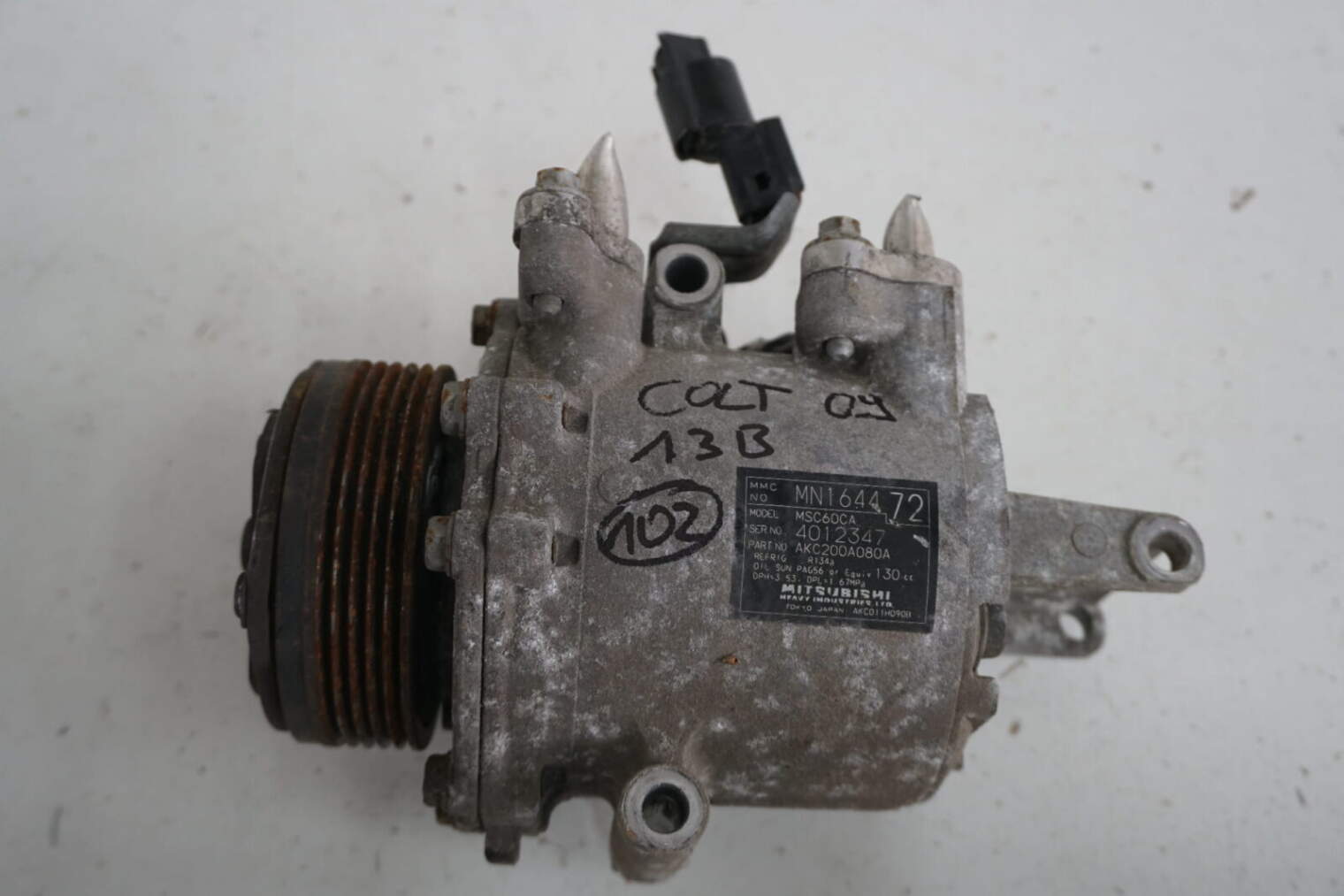 Mitsubishi Colt IV 1.3b 2009r Sprężarka Kompresor Klimatyzacji Mn164472