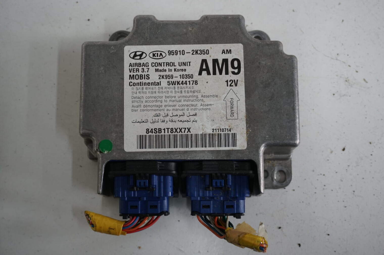 Kia Soul I 2011r 1.6 Diesel Moduł Sensor Sterownik Poduszek Powietrznych Airbag 95910-2k350 5wk44178 2k959-10350