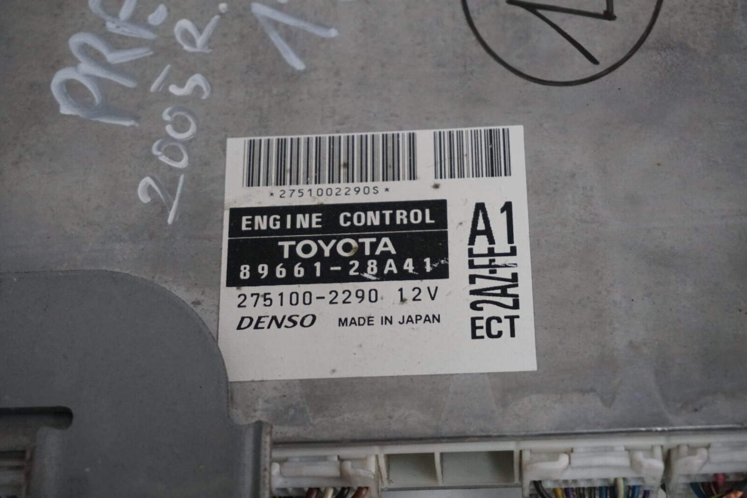 Toyota PreVIa II 2005r 2.4b Komputer Sterownik Silnika 89661-28a41 - obrazek 4