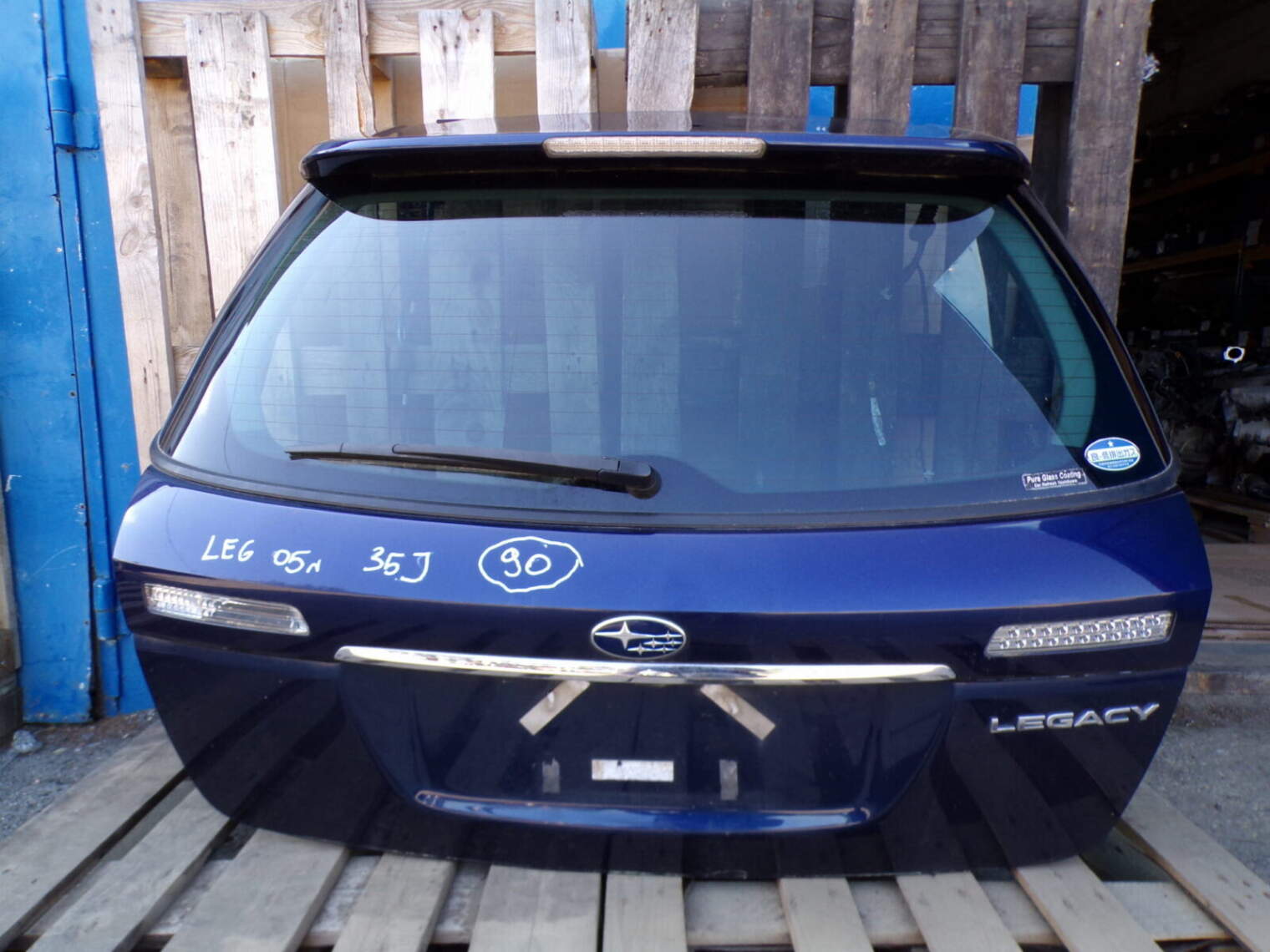 Subaru Legacy 2005r Klapa Szyba Bagażnika Blenda Silniczek Tylnej Wycieraczki Kołor 35j