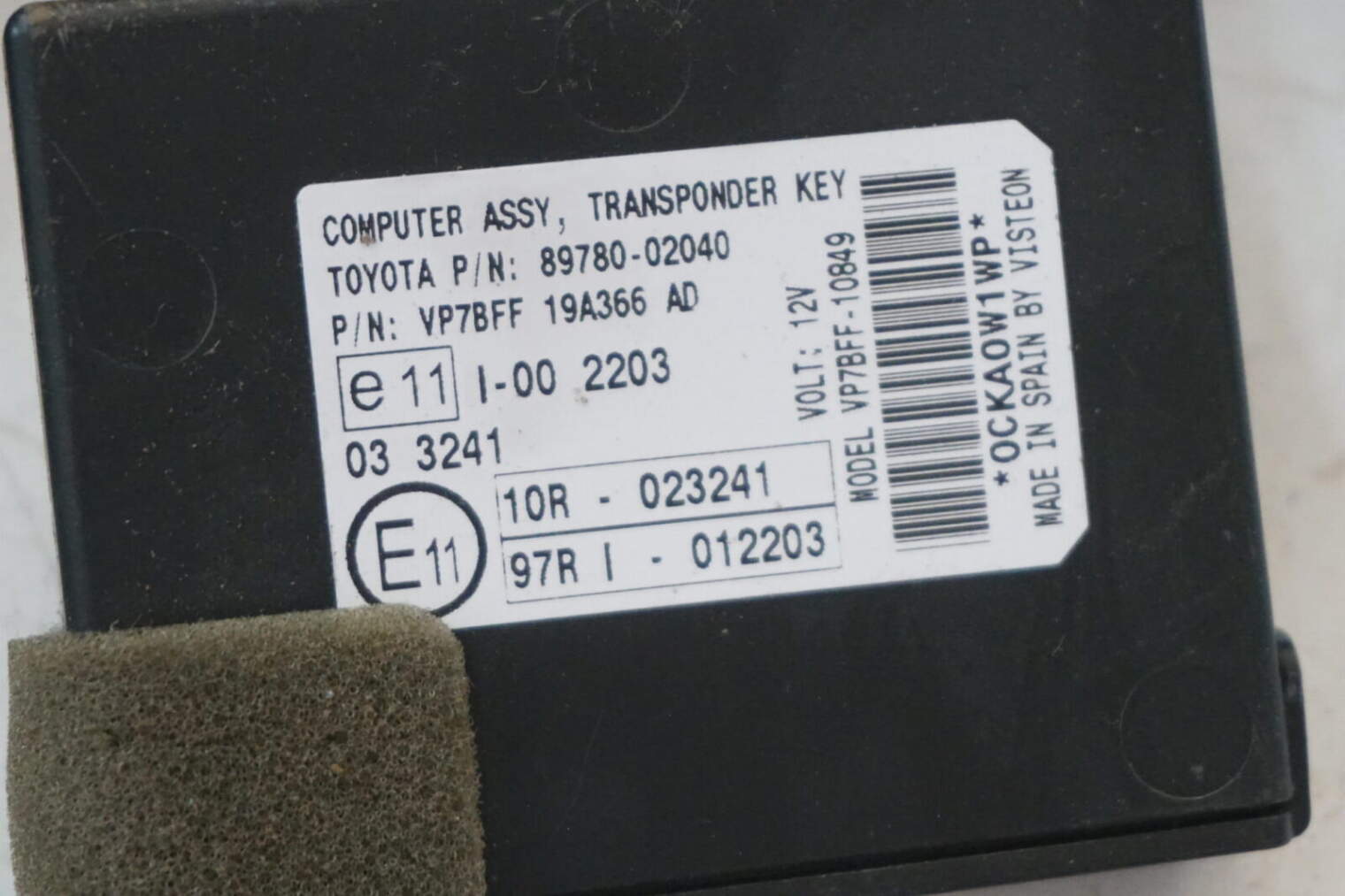 Toyota Auris I Sterownik Silnika 1.4b 89661-02e90 - obrazek 3