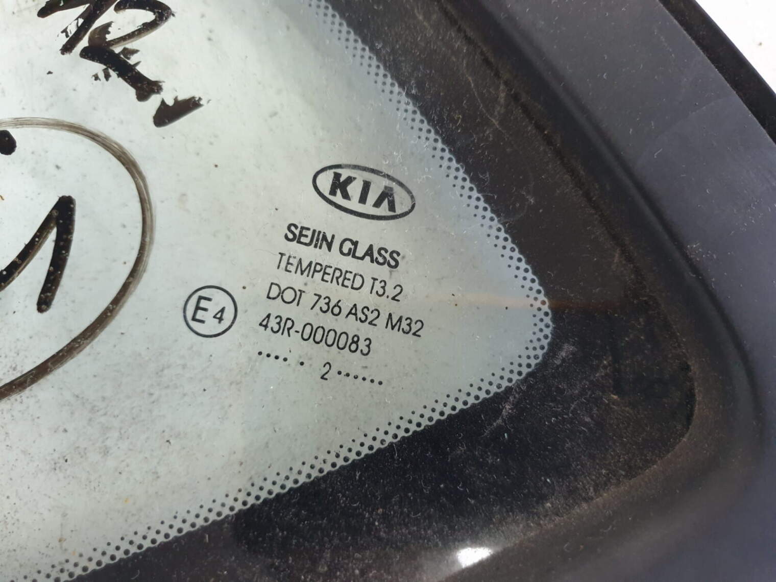 Kia Ceed II Hb 2012 Szyba Karoseryjna Lewa Tylna Tyl 87810-A2000 - obrazek 2