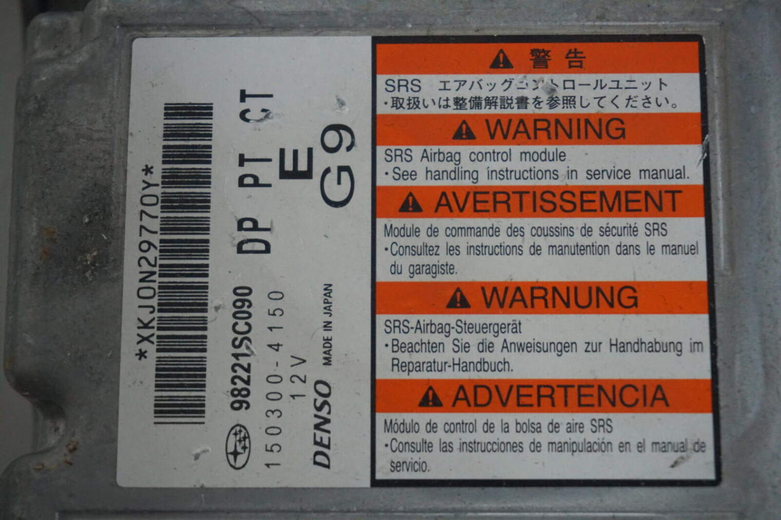 Subaru Forester Sh Poduszki Powietrzne 98221sc090 27546ag010 - obrazek 2