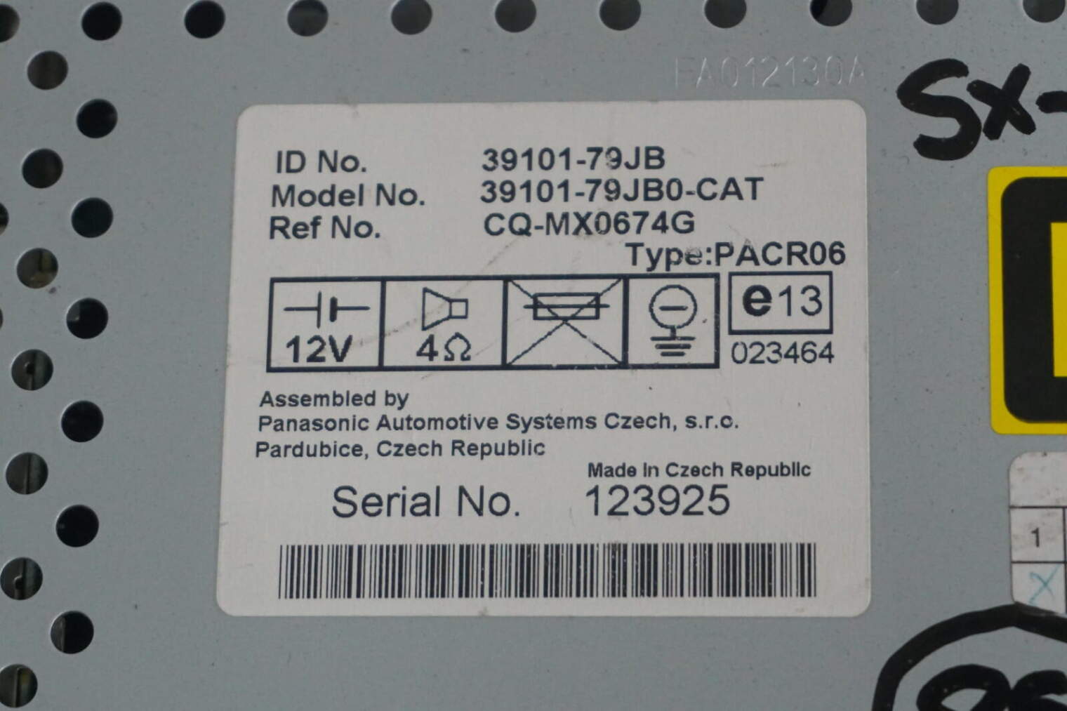 Suzuki Sx4 Radioodtwarzacz 39101-79jb - obrazek 3