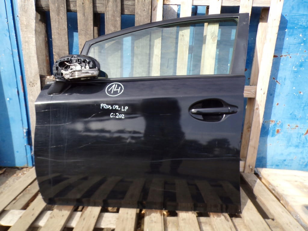 Toyota Prius III W3 2010r Drzwi Przednie Lewe 202 Szyba Lusterko 6700247070