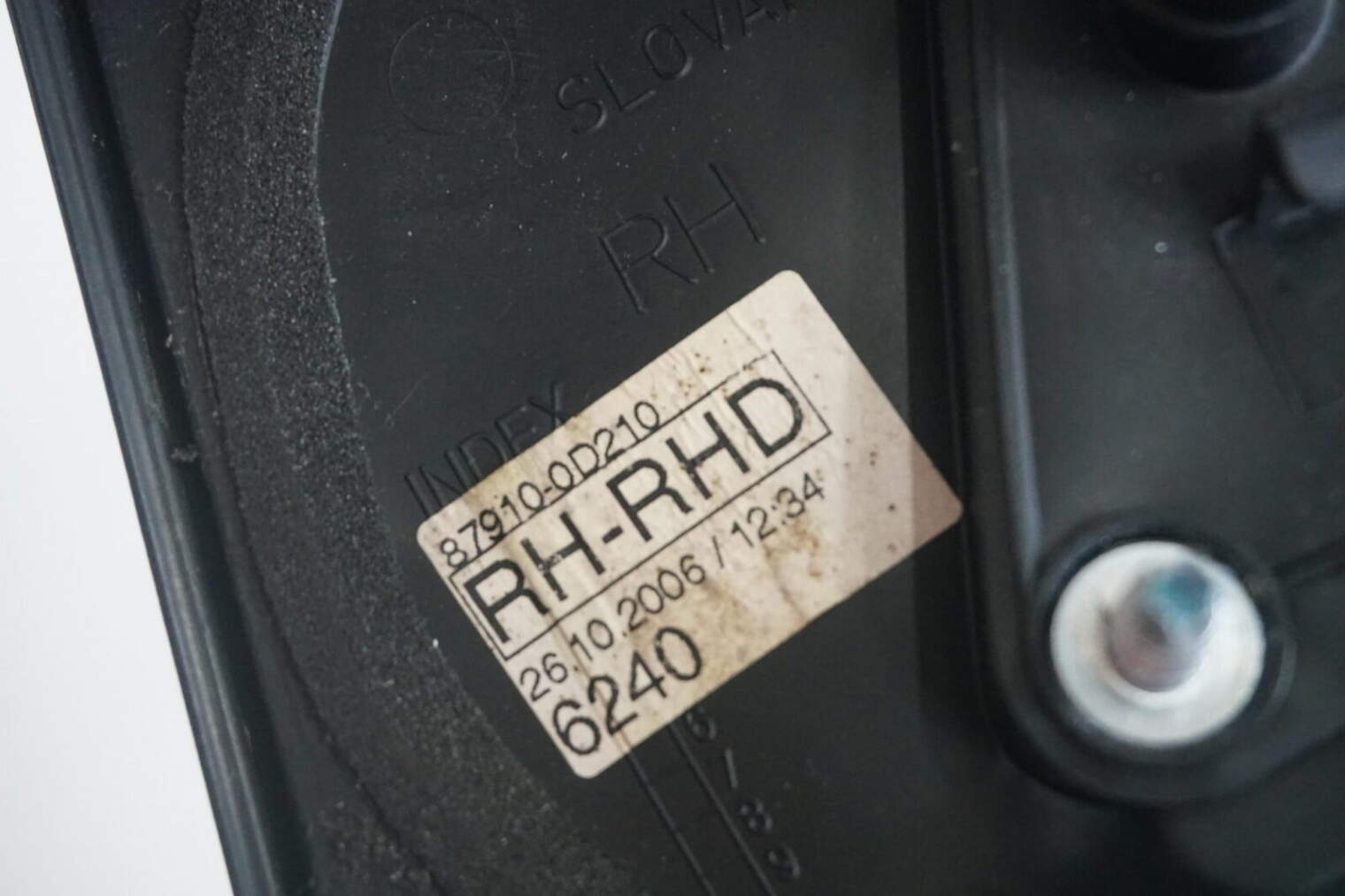 Toyota Yaris II Lusterko Prawe 3 Pin Angielskie 87910-0d210 - obrazek 8