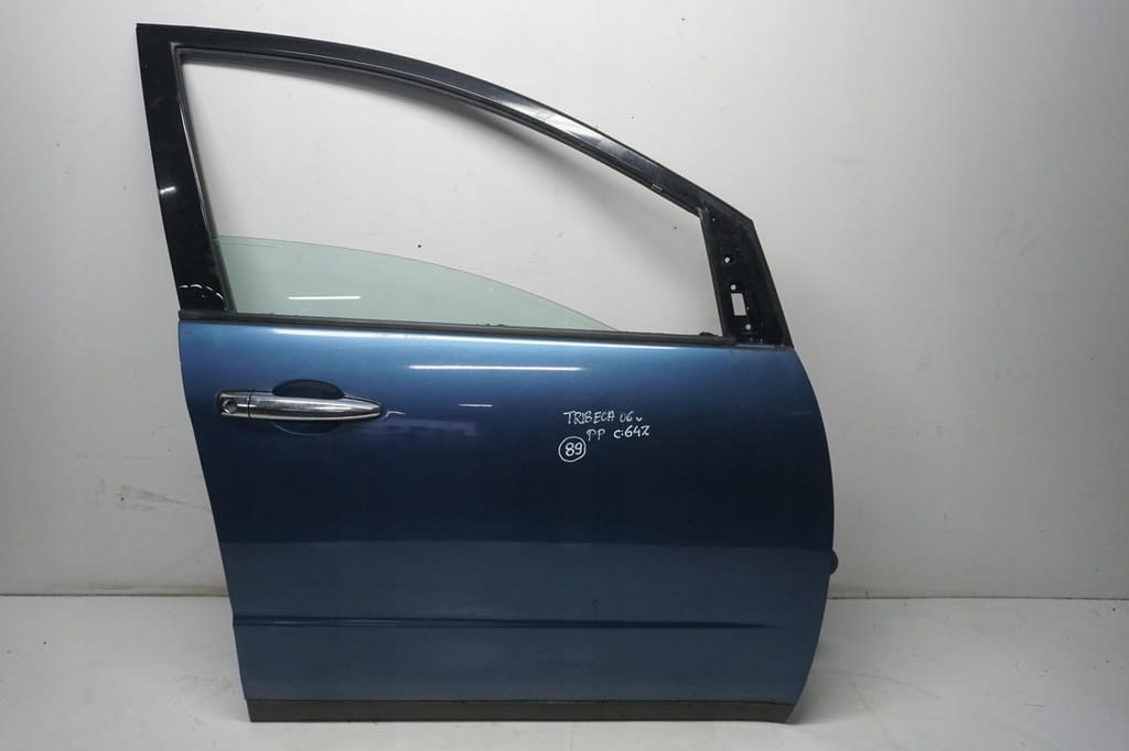 Subaru Tribeca B9 Drzwi Prawe Przednie 64z Niebieskie Szyba