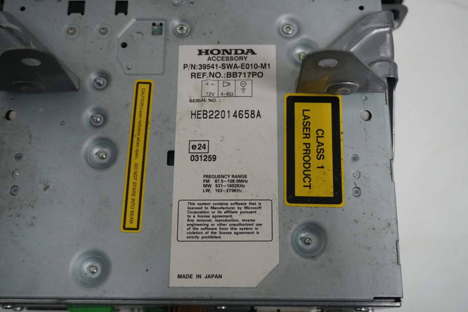 Honda Cr-V III Radio Bb717po 39541-Swa-E010-M1 - obrazek 4