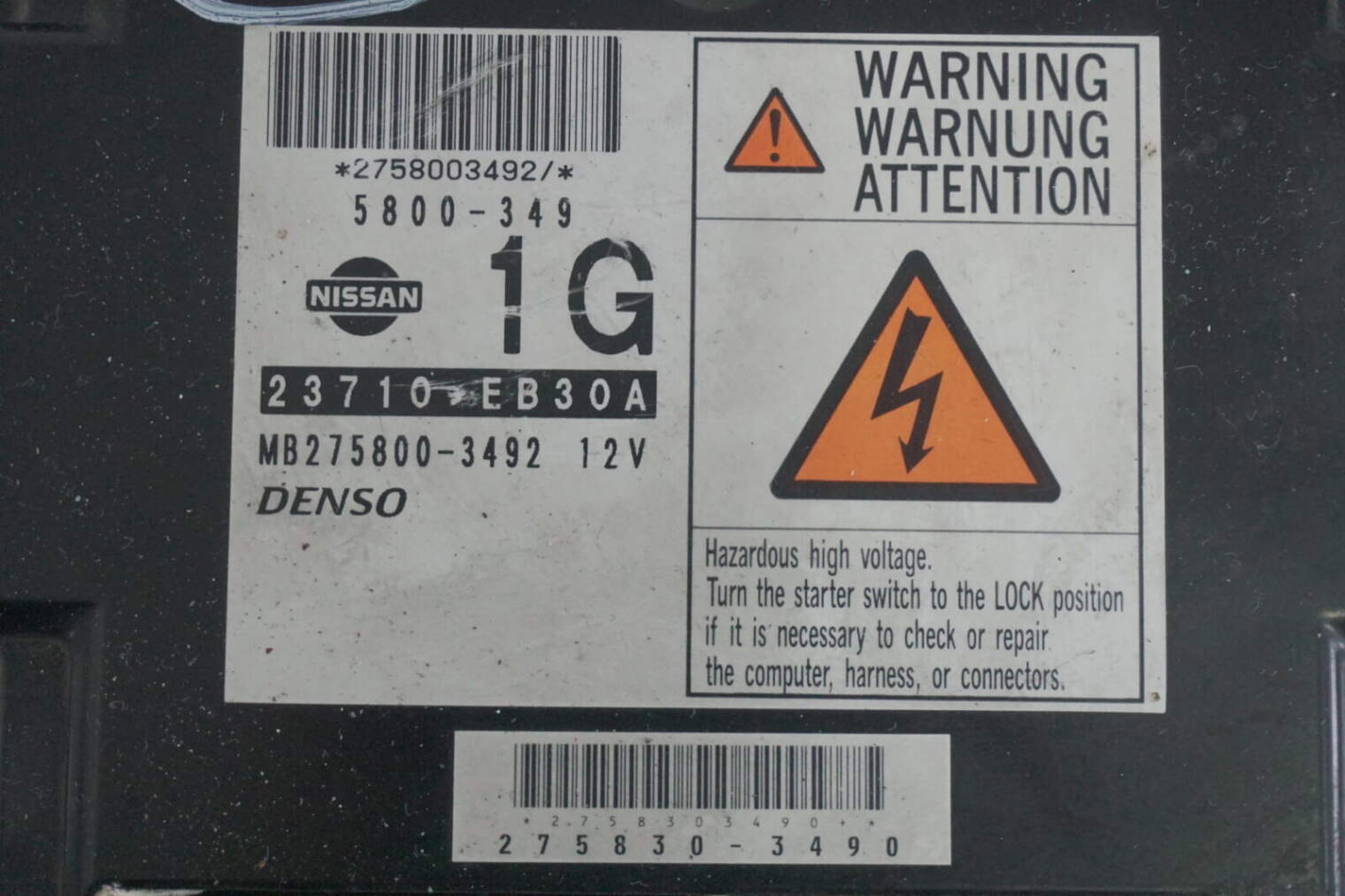 Nissan Navara Pathfinder 2.5 R51 Sterownik Silnika Mb275800-3492 23710 Eb30a 5800-349 - obrazek 2