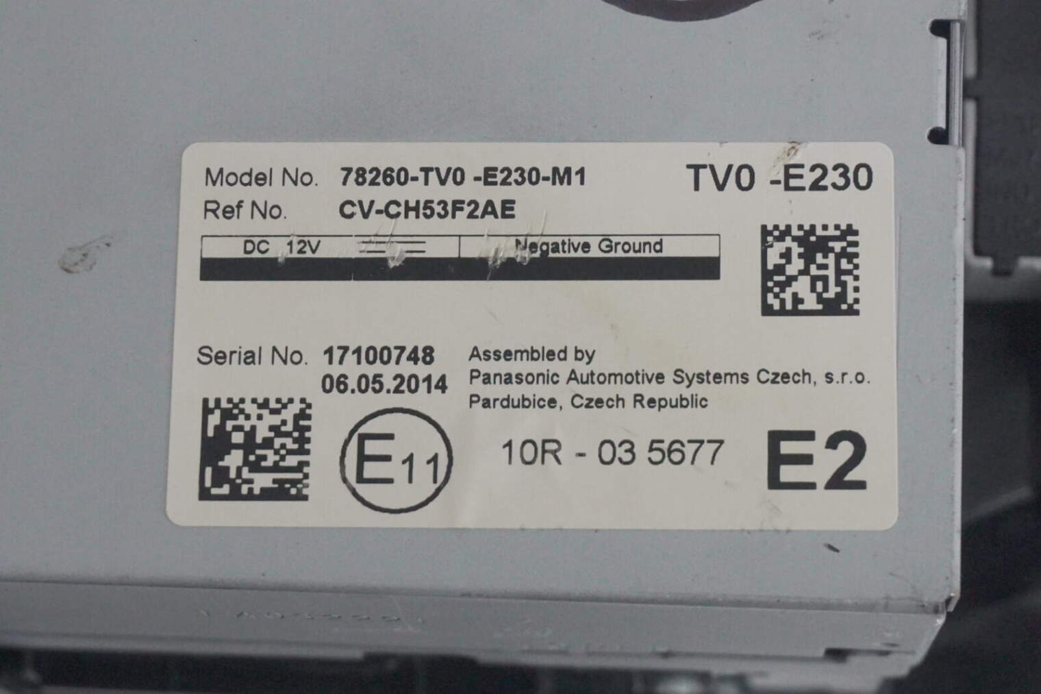 Honda CIVIc IX Ufo Wyświetlacz Komplet Hr0406204 78260-Tv0-E230-M1 - obrazek 5
