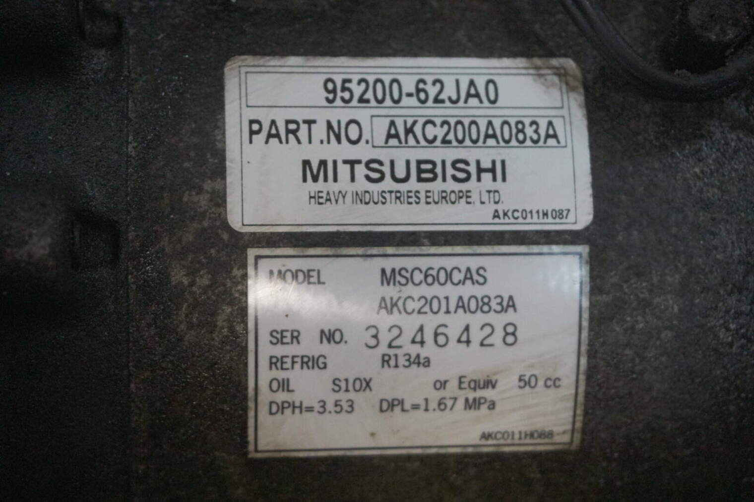 Suzuki Swift Mk6 1.6b Sprężarka Klimatyzacji 95200-62ja0 Nr69 - obrazek 4
