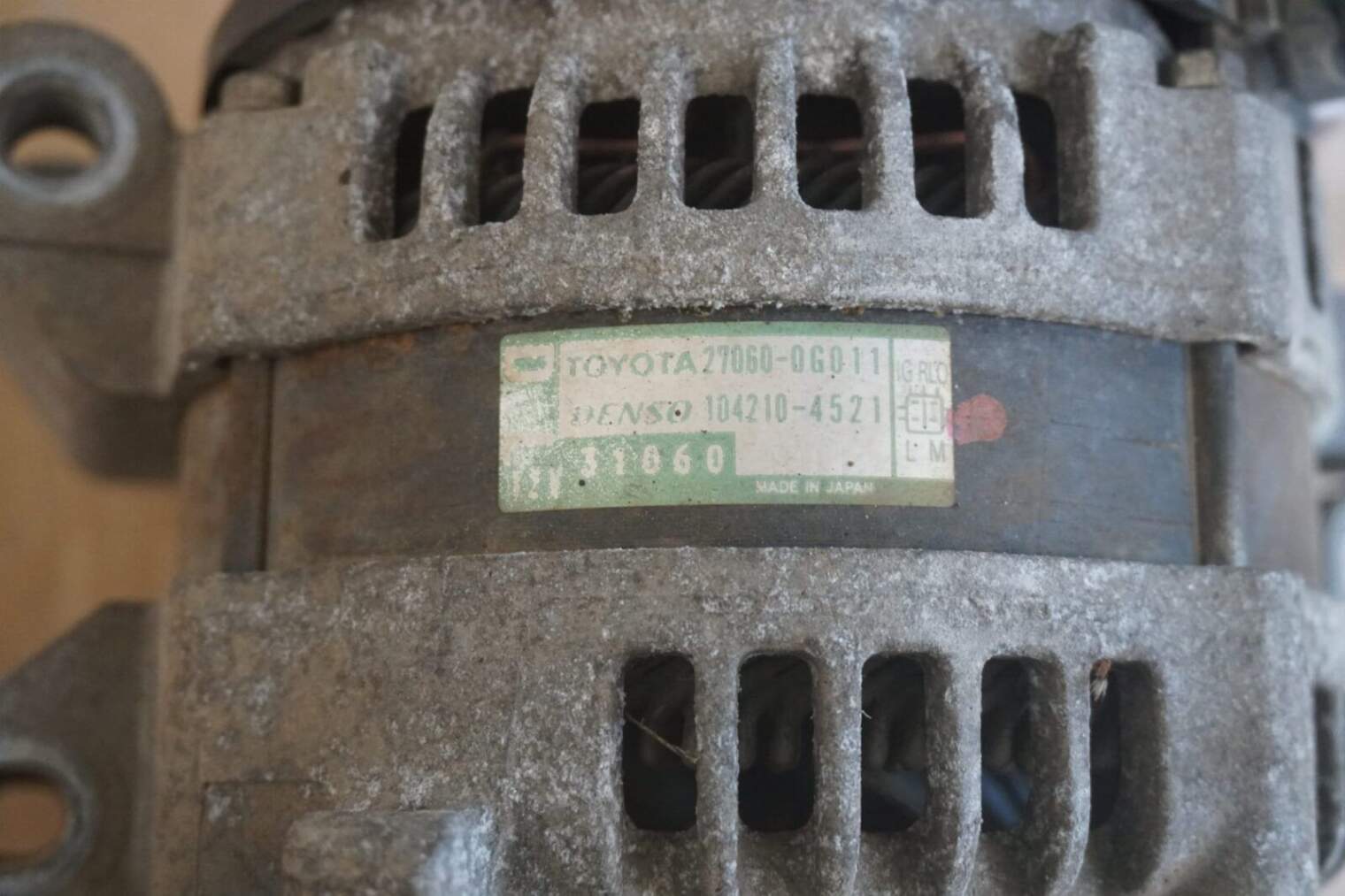 Toyota Verso Alternator 27060-0g011 2.0diesel 2011rok - obrazek 5
