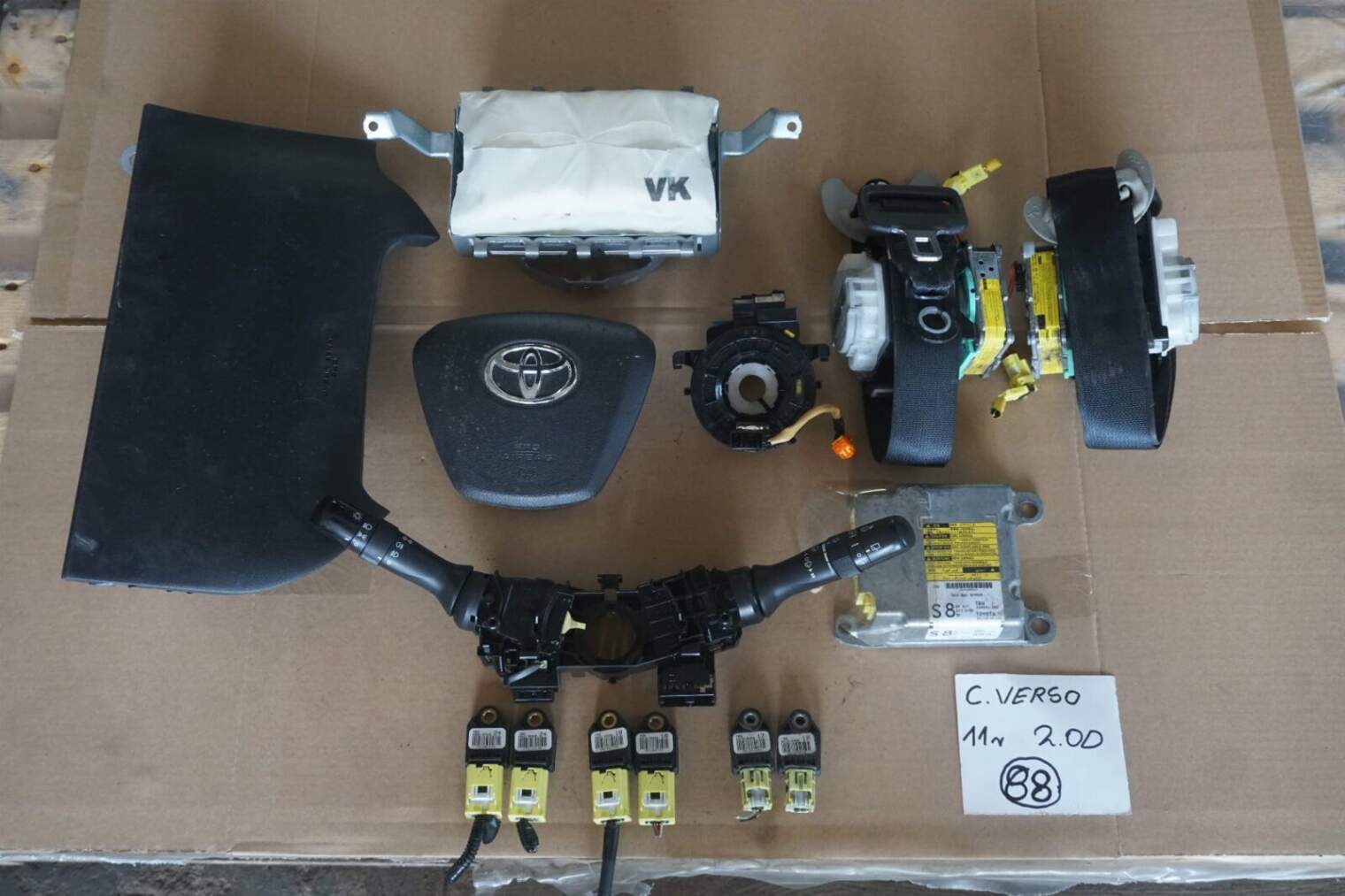 Toyota Verso Poduszki Powietrzne Airbag 89170-0f120 2011rok Uk