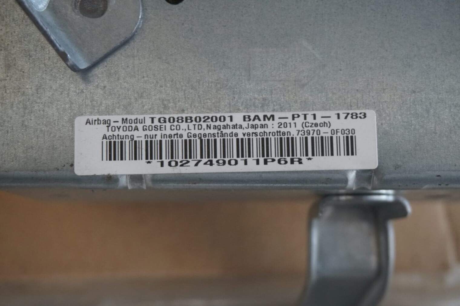 Toyota Verso Poduszki Powietrzne Airbag 89170-0f120 2011rok Uk - obrazek 5