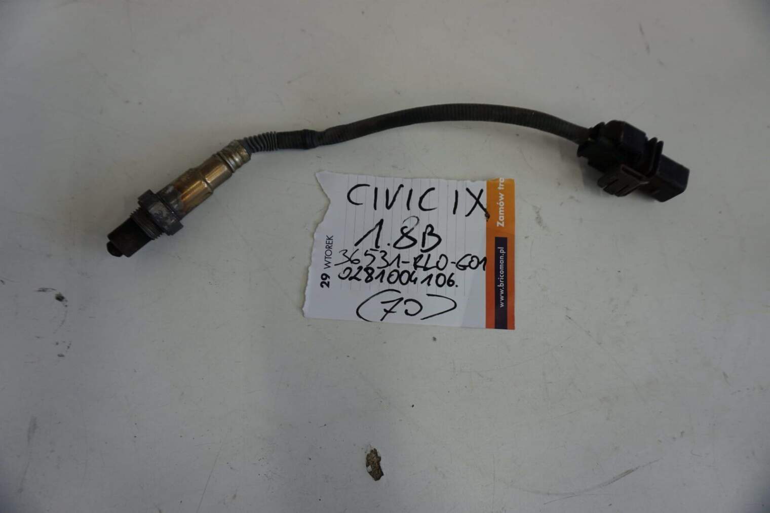 Honda CIVIc IX Cr-V Accord Sonda Lambda 2.2d 36531-Rl0-G01 0281004106 Nr.70