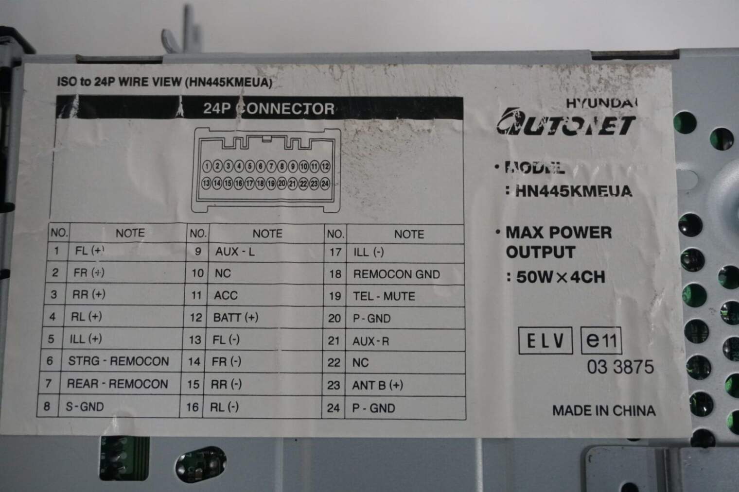 Kia Radioodtwarzacz Radio Cd HN445KMEUA - obrazek 4