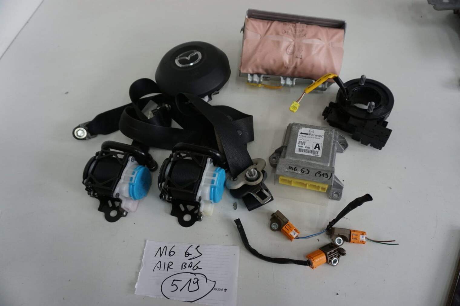 Mazda 6 Gj 2015 Rok Poduszki Zestaw Airbag Ghr1-57k30 K0273 Nr. 519