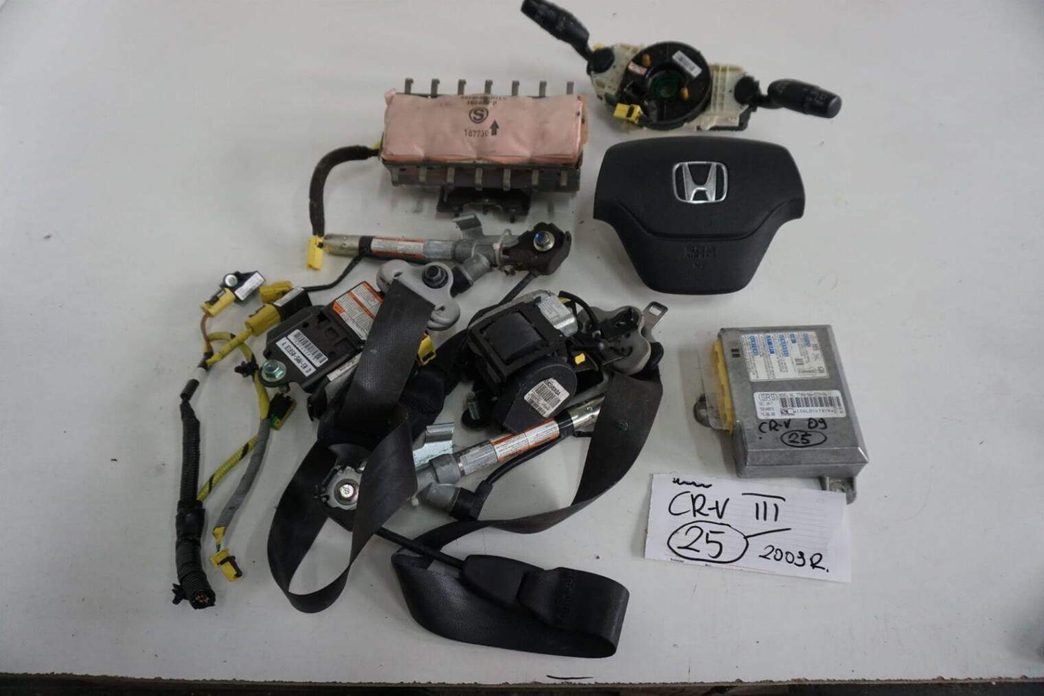 HONDA CR-V III 2007-2012R PODUSZKI POWIETRZNE ZESTAW AIRBAG 77960-SWA-E231-M4 NR.25