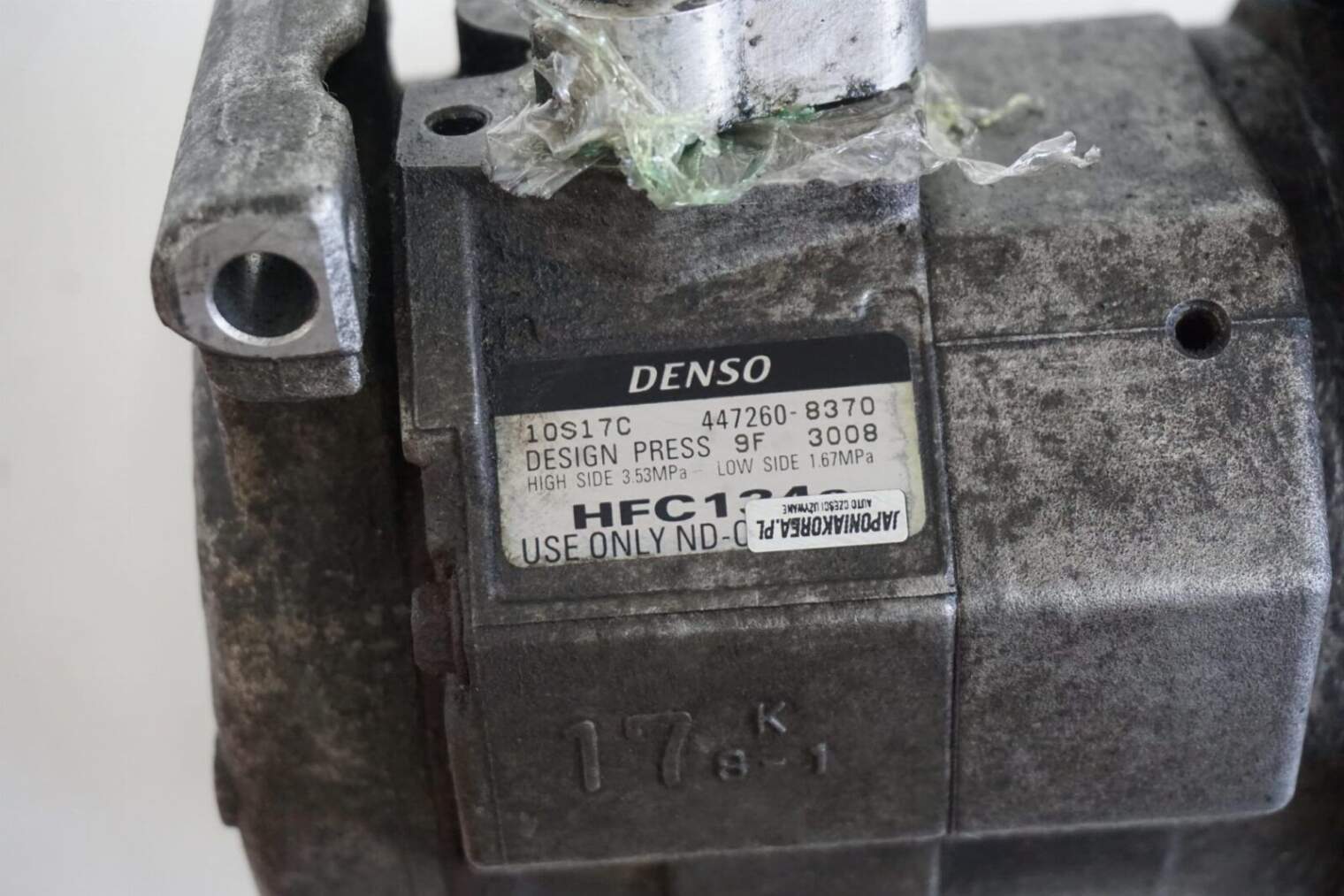 HONDA FR-V KOMPRESOR KLIMATYZACJI 447260-8370 USZKODZONY - obrazek 3