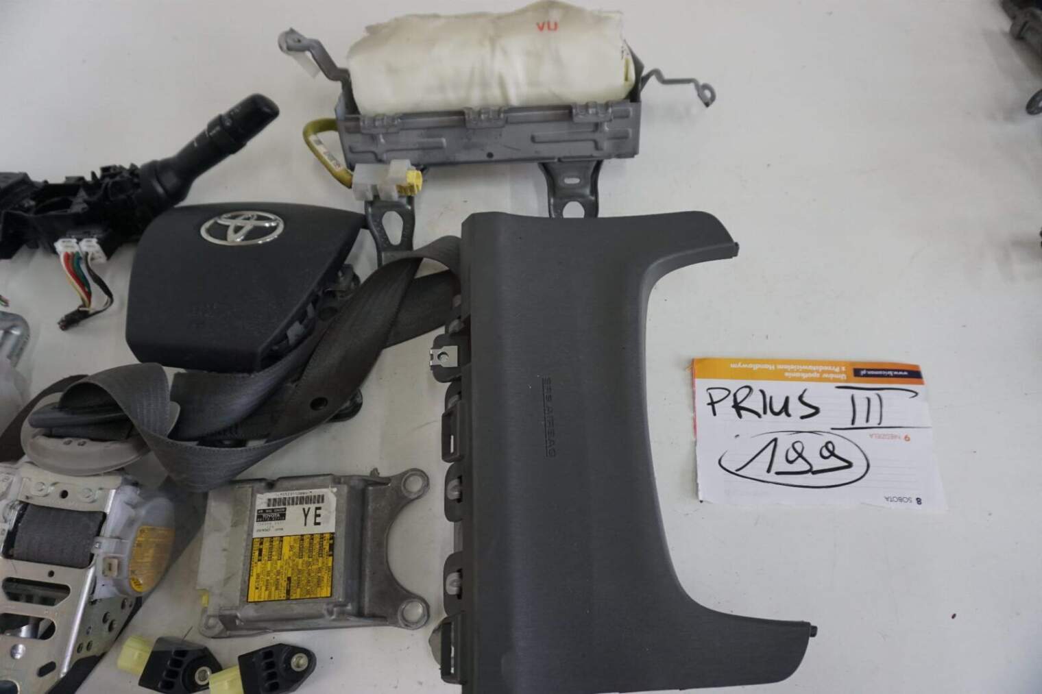 TOYOTA PRIUS III XW30 PODUSZKI POWIETRZNE AIRBAG 2010rok - obrazek 3