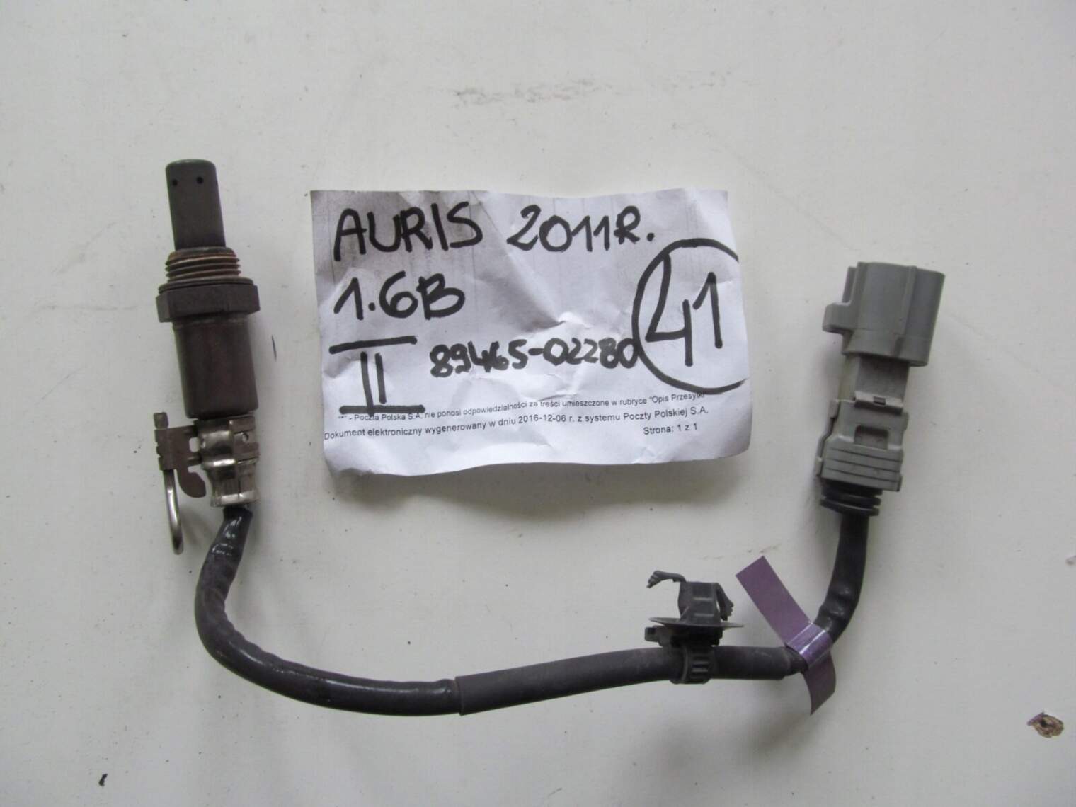 Toyota Auris II 2011r 1.6 Sonda Lambda 89465-02280