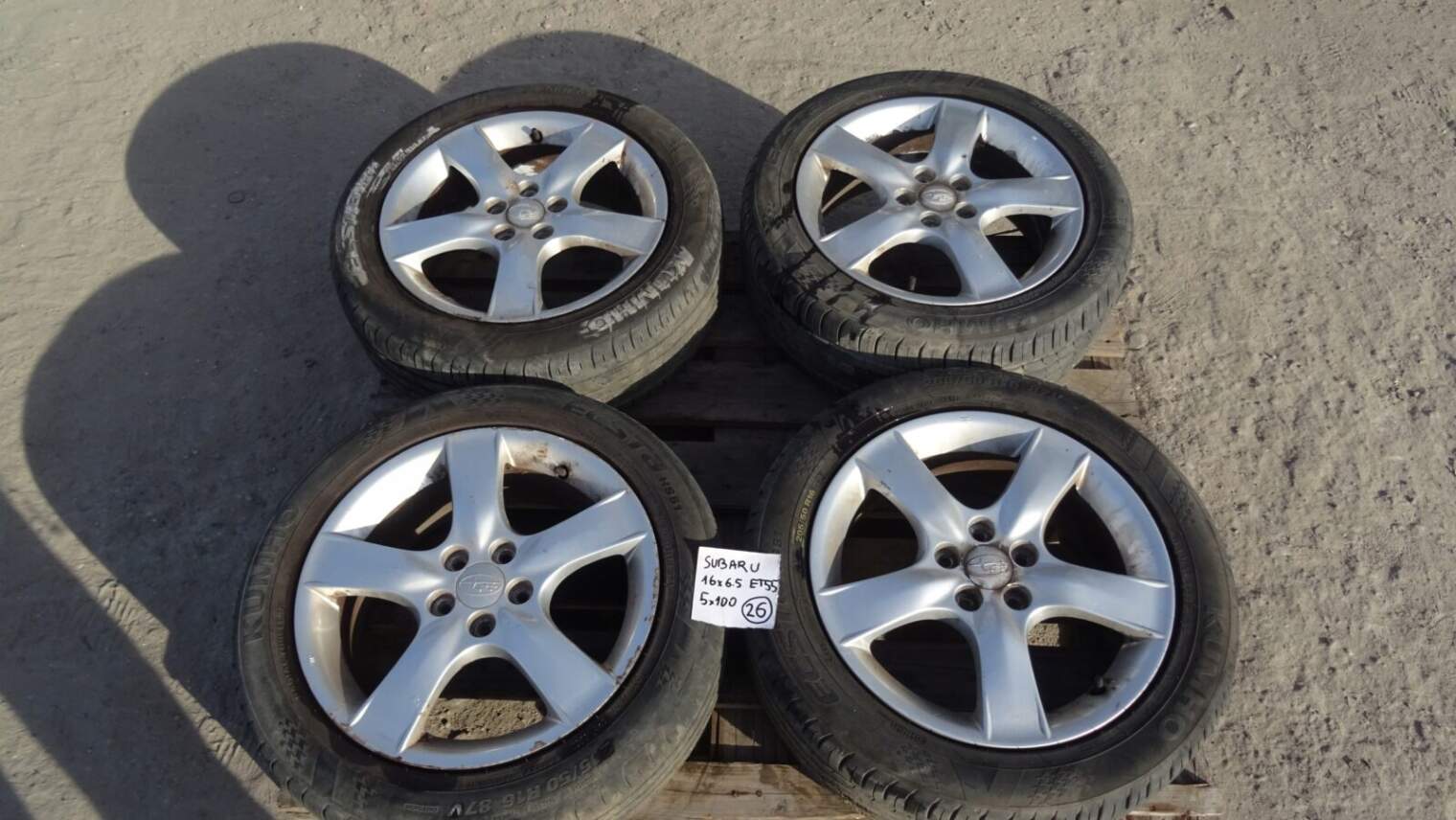 Subaru Legacy Impreza Felgi 16x6.5j Et55 5x100 OEM
