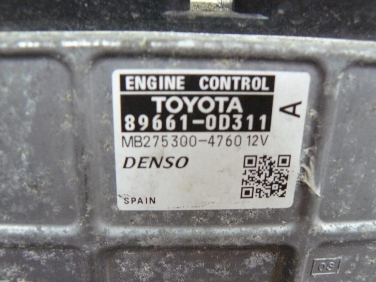Toyota Yaris II 2007r 1.3b Komputer 89661-0d311 - obrazek 2