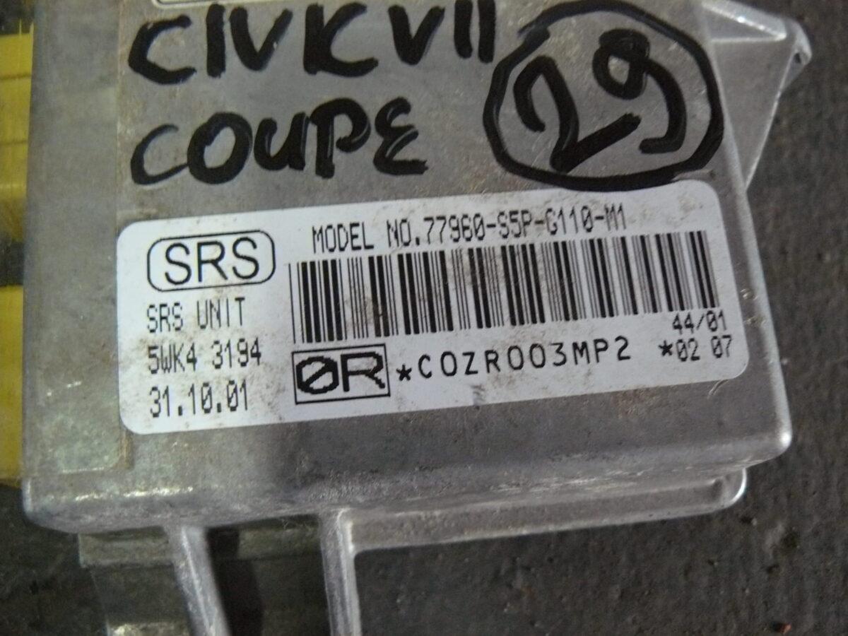 Honda CIVIc VII 1.7b Coupe Poduszki Air Bag - obrazek 3