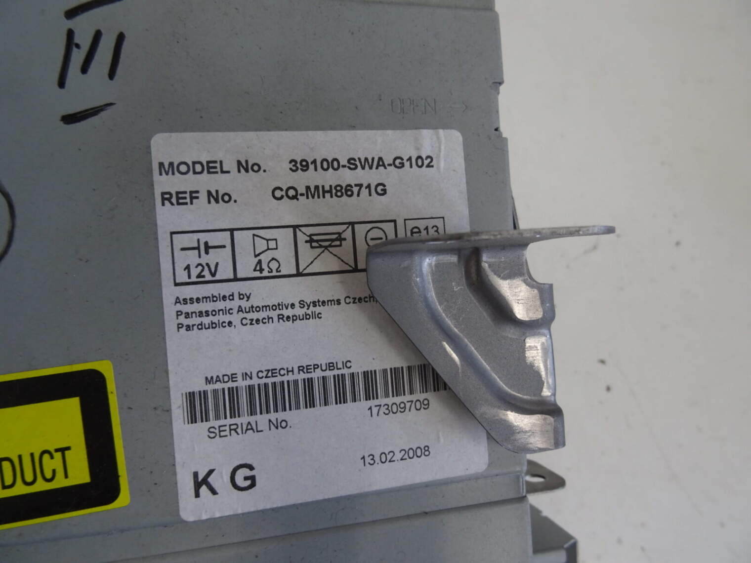 Honda Cr-V III Radioodtwarzacz 39100-Swa-G102 77610-Swa-A013 - obrazek 3