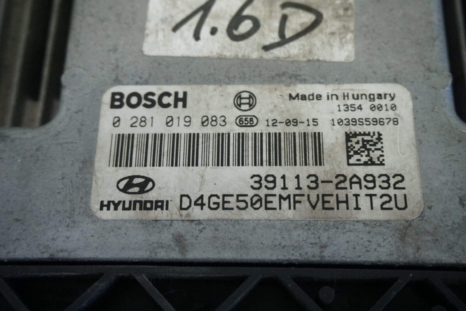Hyundai I30 1.6 Crdi 39113-2a932 0281019083 - obrazek 2