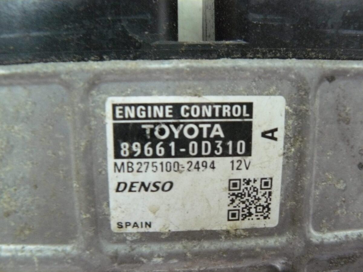 Toyota Yaris II 2007r 1.3b Komputer 89661-0d310
