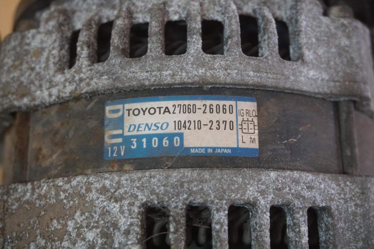 TOYOTA RAV4 RAV-4 III ALTERNATOR 27060-26060 104210-2370 - obrazek 2