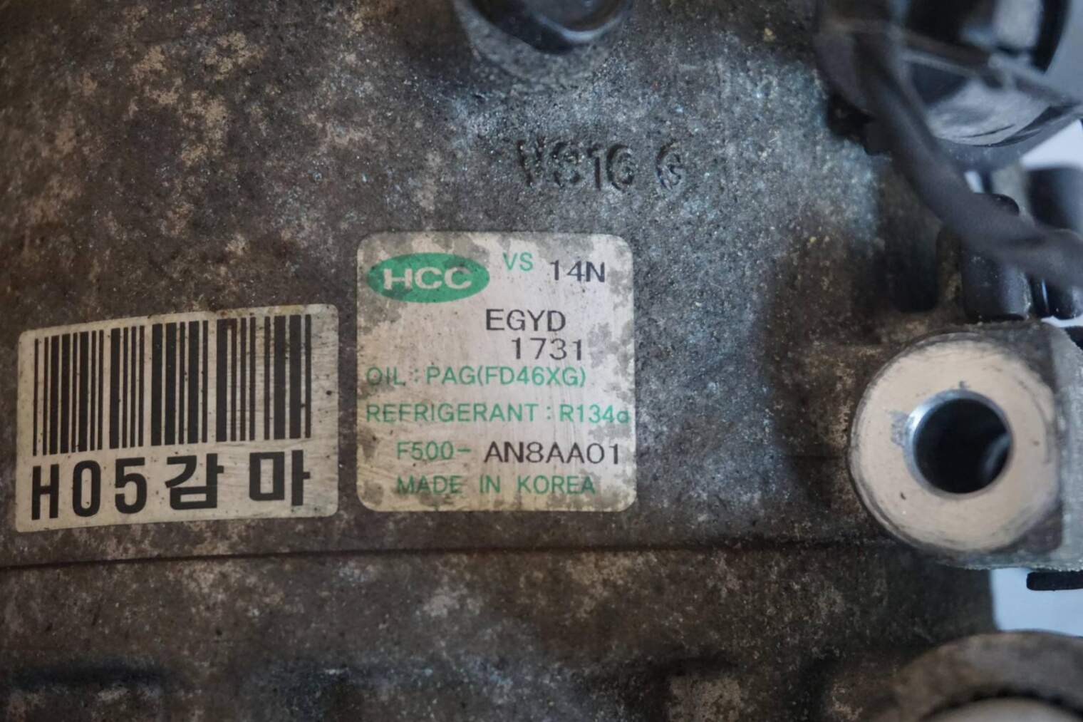 HYUNDAI I30 KOMPRESOR SPRĘŻARKA KLIMATYZACJI EJJA F500-AN8AA01 - obrazek 6