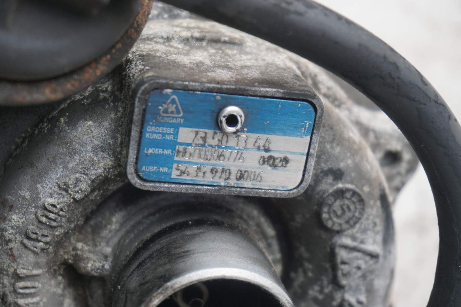 SUZUKI SWIFT MK6 TURBOSPRĘŻARKA 73501344 H6710006774 - obrazek 7