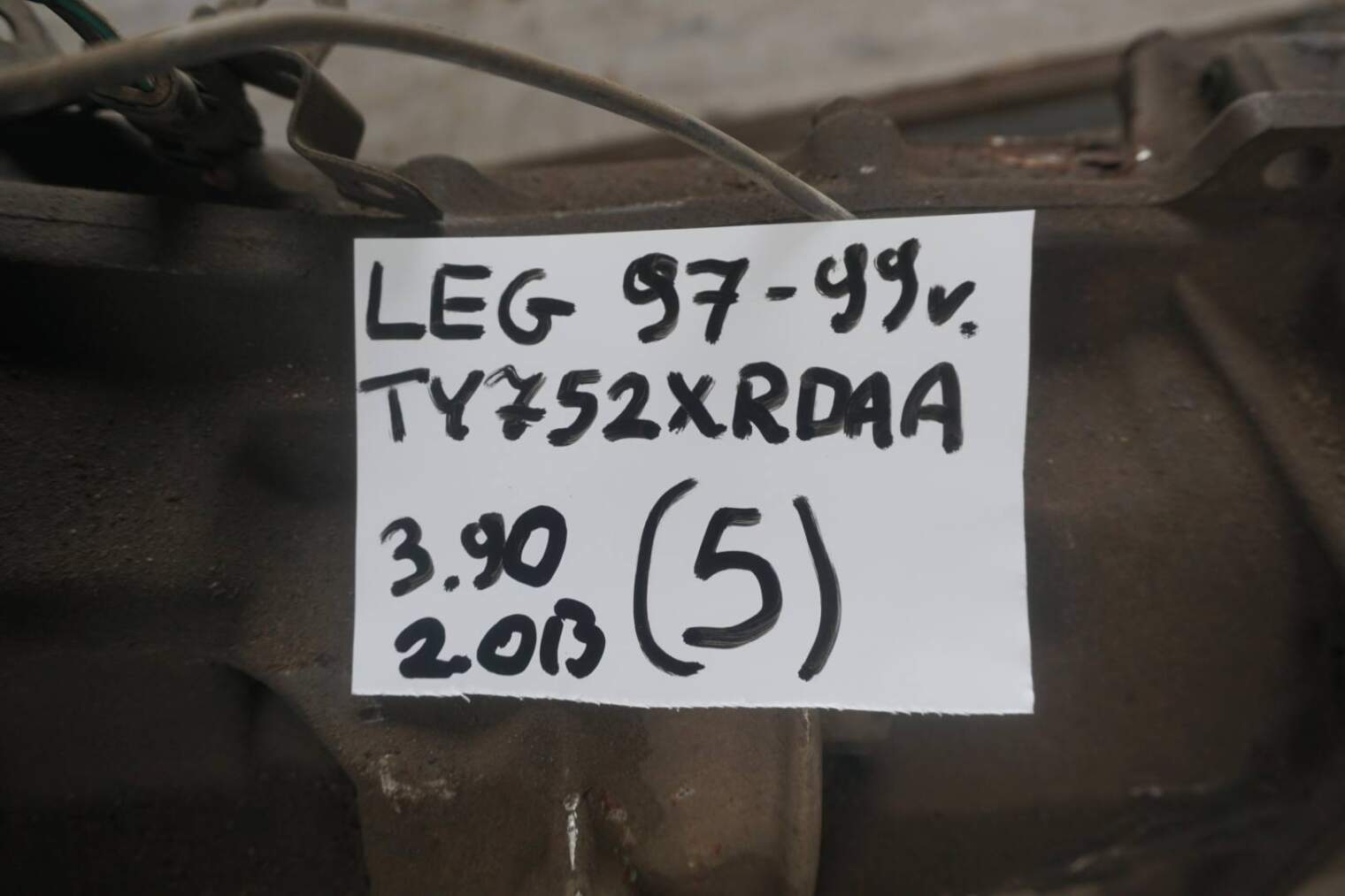 Subaru Legacy II 2.0b Skrzynia Biegów Ty752xrdaa nr.5 - obrazek 6