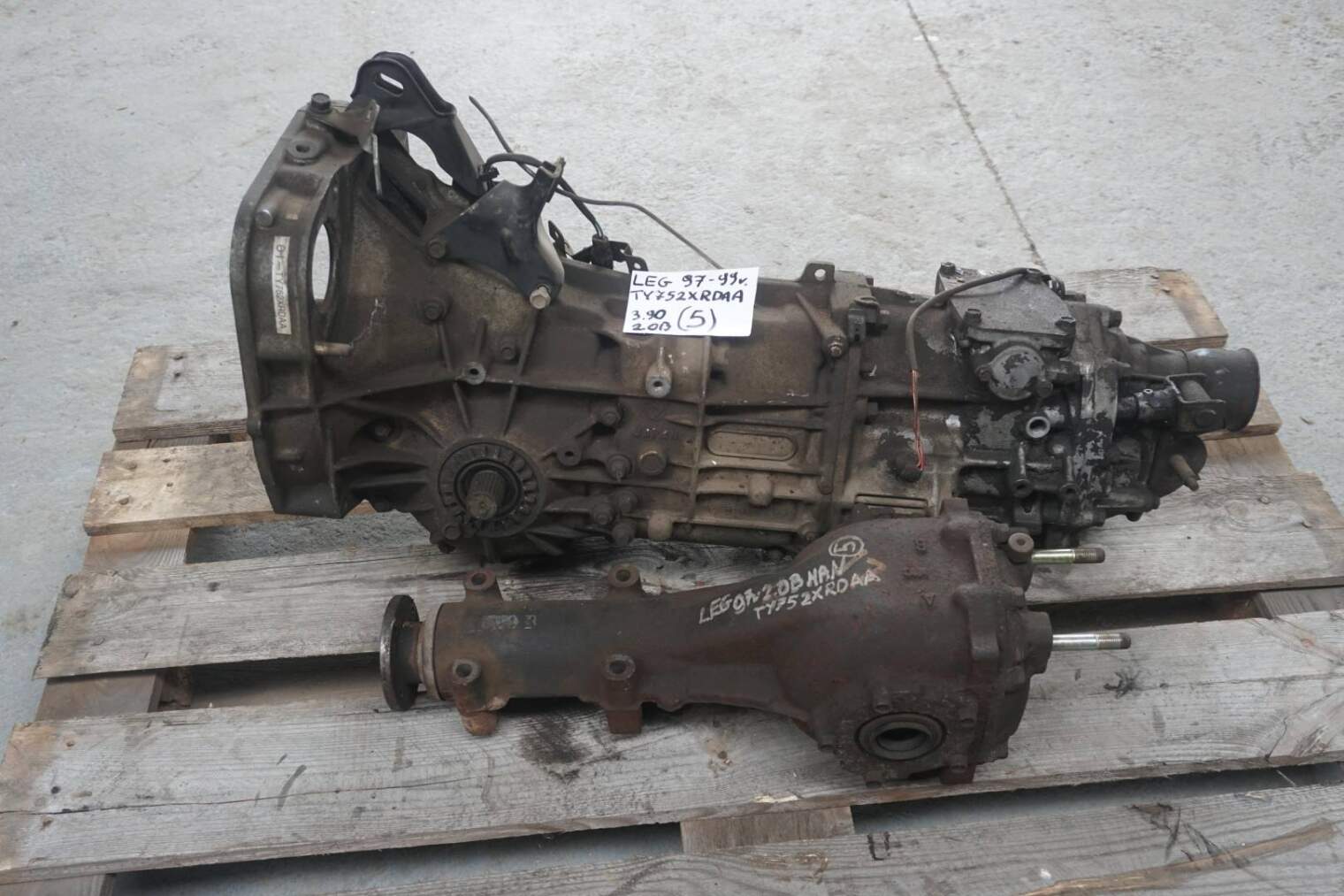 Subaru Legacy II 2.0b Skrzynia Biegów Ty752xrdaa nr.5