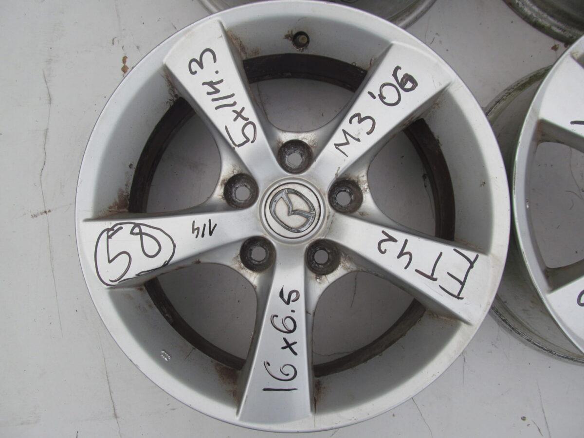 Mazda 3 2006r Felgi 16 X 6.5jj 5x114.3 Et42 - obrazek 2
